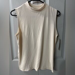 NWT No Boundaries Sleeveless Mockneck color Almond size L 12/14